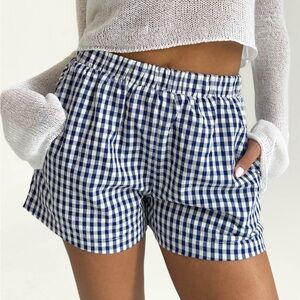 Blue Gingham Shorts!